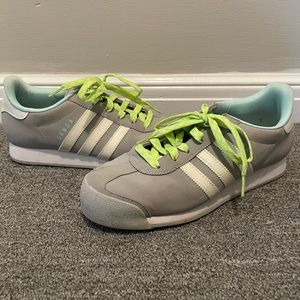 Gray Adidas Samoa shoes